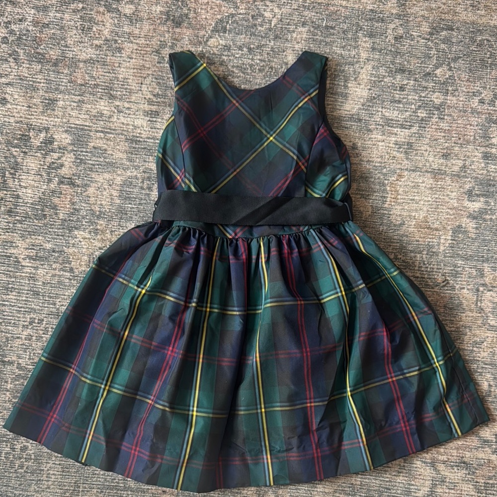 Polo by Ralph Lauren Tartan Dress - Navy, Red, Yellow